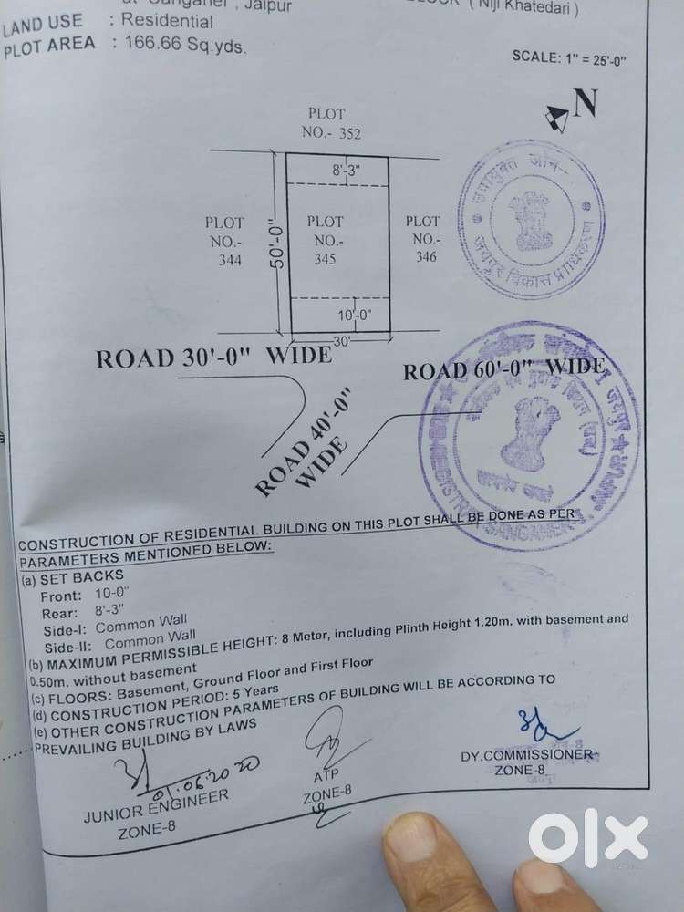 166gz plot on 60ft road