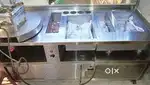 Counter with fridge chat counter Without use