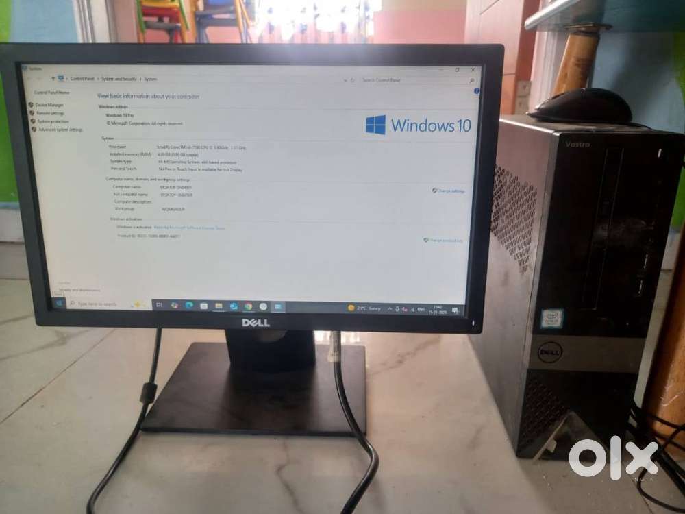 Dell Vostro Desktop – i3 7th Gen, 4GB RAM, 256GB SSD