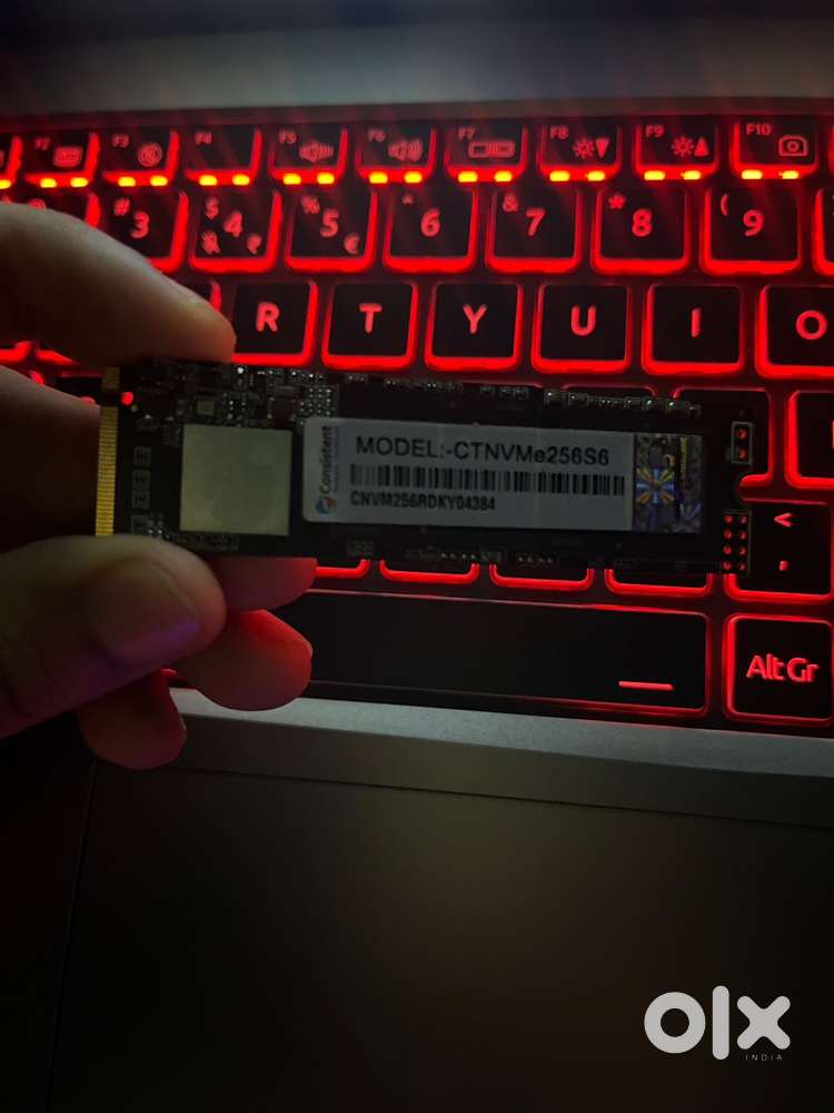 256GB NVMe PCLE M.2 SSD with 100% Health