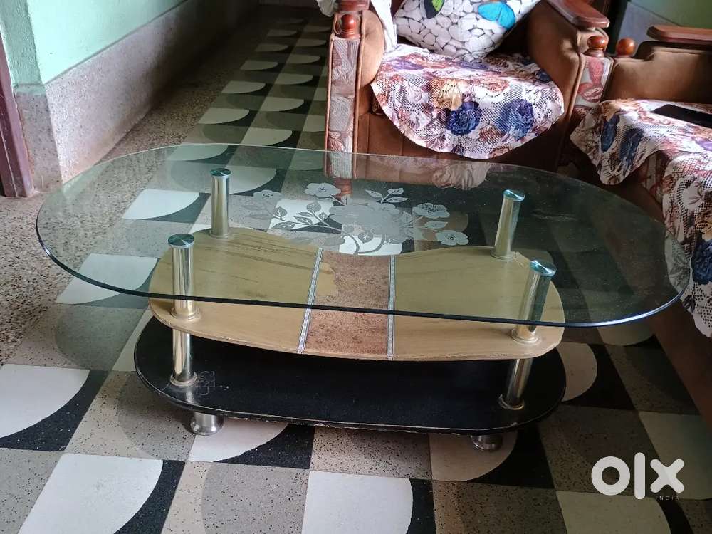 Glass centre table
