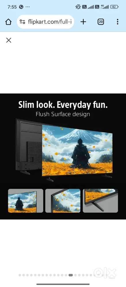 Sony 44inches tv for sale display problem only