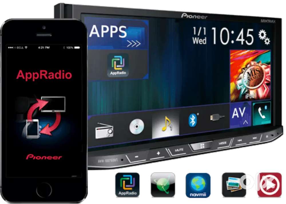 Pioneer high-end car entertainment system with 7 inch touch