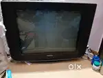 A black colour tv