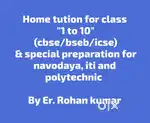Students can contact me for home tution
