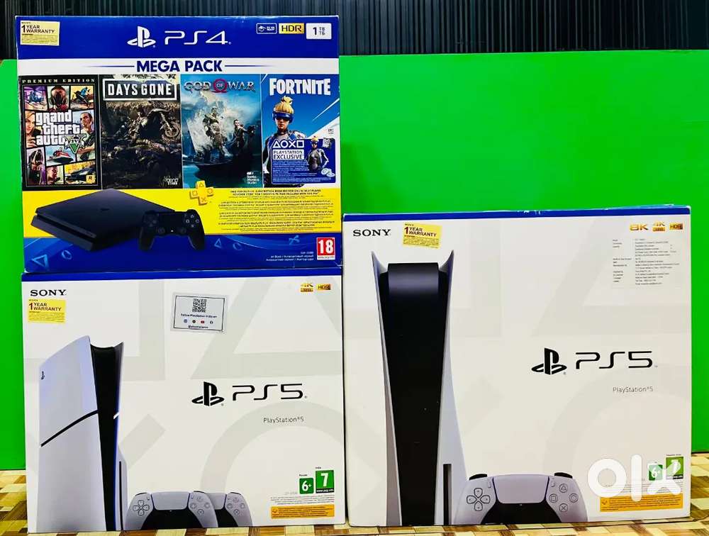 PS5 slim 1TB with games and warranty seal