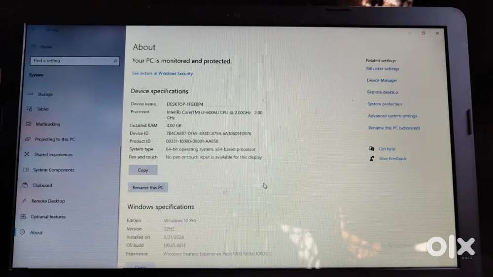 Hp laptop in mint condition