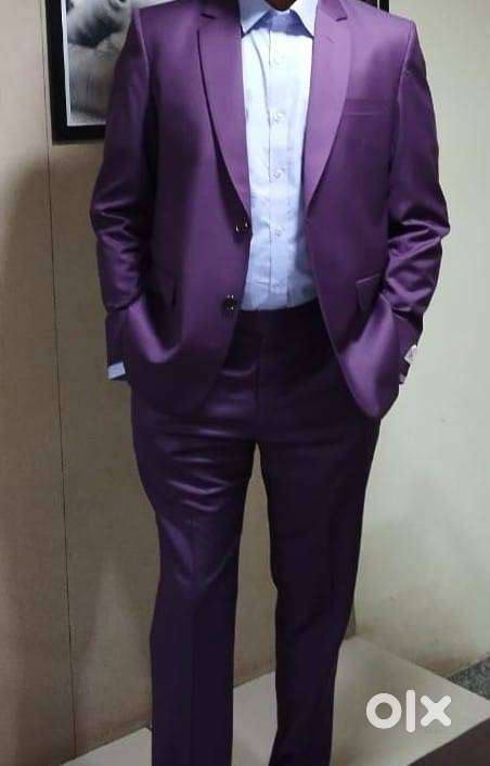 PREMIUM NEWLY STICHED ''ARVIND FABRICS'' PURPLE PICE SUIT FOR SELL
