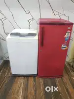 Lg single door refrigerator and lg top load washing machine $