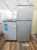Samsung double door refrigerator and marqu top load washing machine $