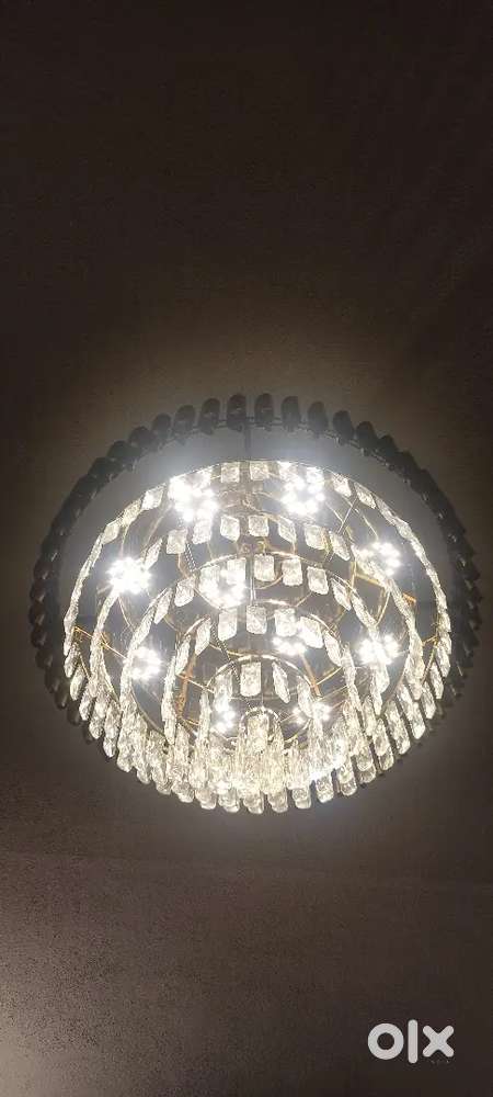 Chandelier, focus and panel lights