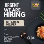Urgent Required Kitchen Helper