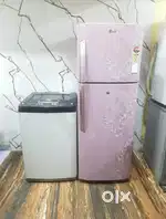 Lg washing machine & flower model double door refrigerator available**