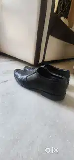 Genuine leather formal shoes slip on for men