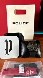 Police Analog with Silicone Strap