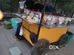 Dosa idli cart with heavy dosa tawa and burner ready for use