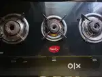 Three burner gas stove