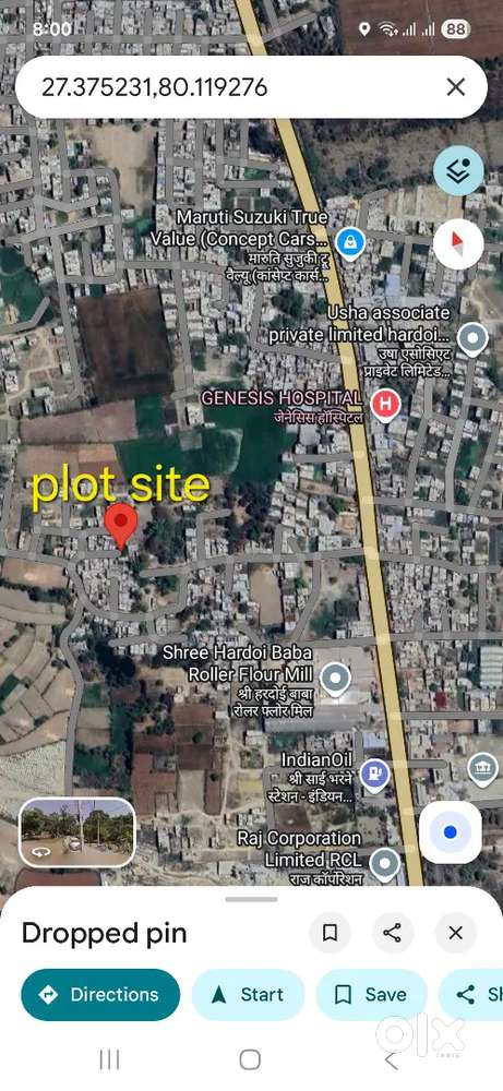 Road se ekdam seedha road plot tak 40x50 sqft plot