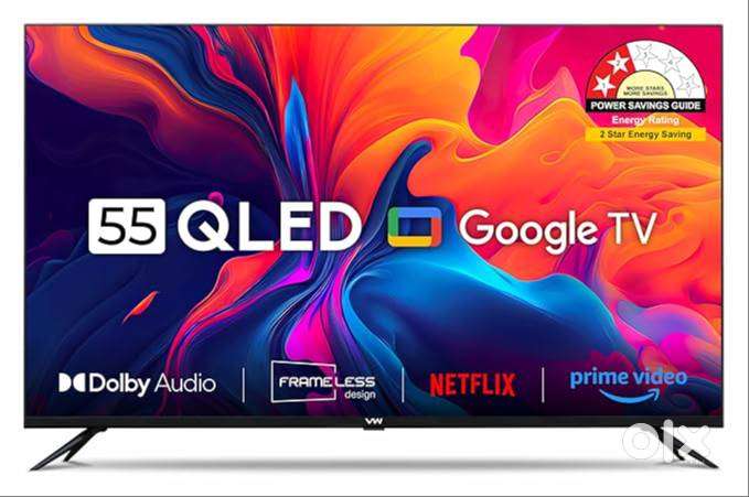 VW 140 cm (55 inches) Pro Series 4K Ultra HD Smart QLED Google TV VW55