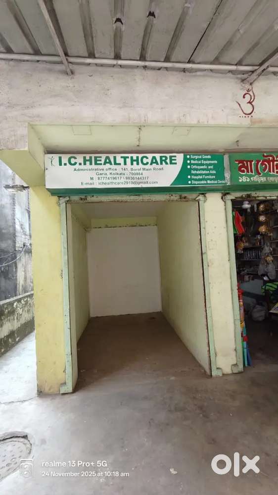Shope for rent near garia kavi najrul metro station.