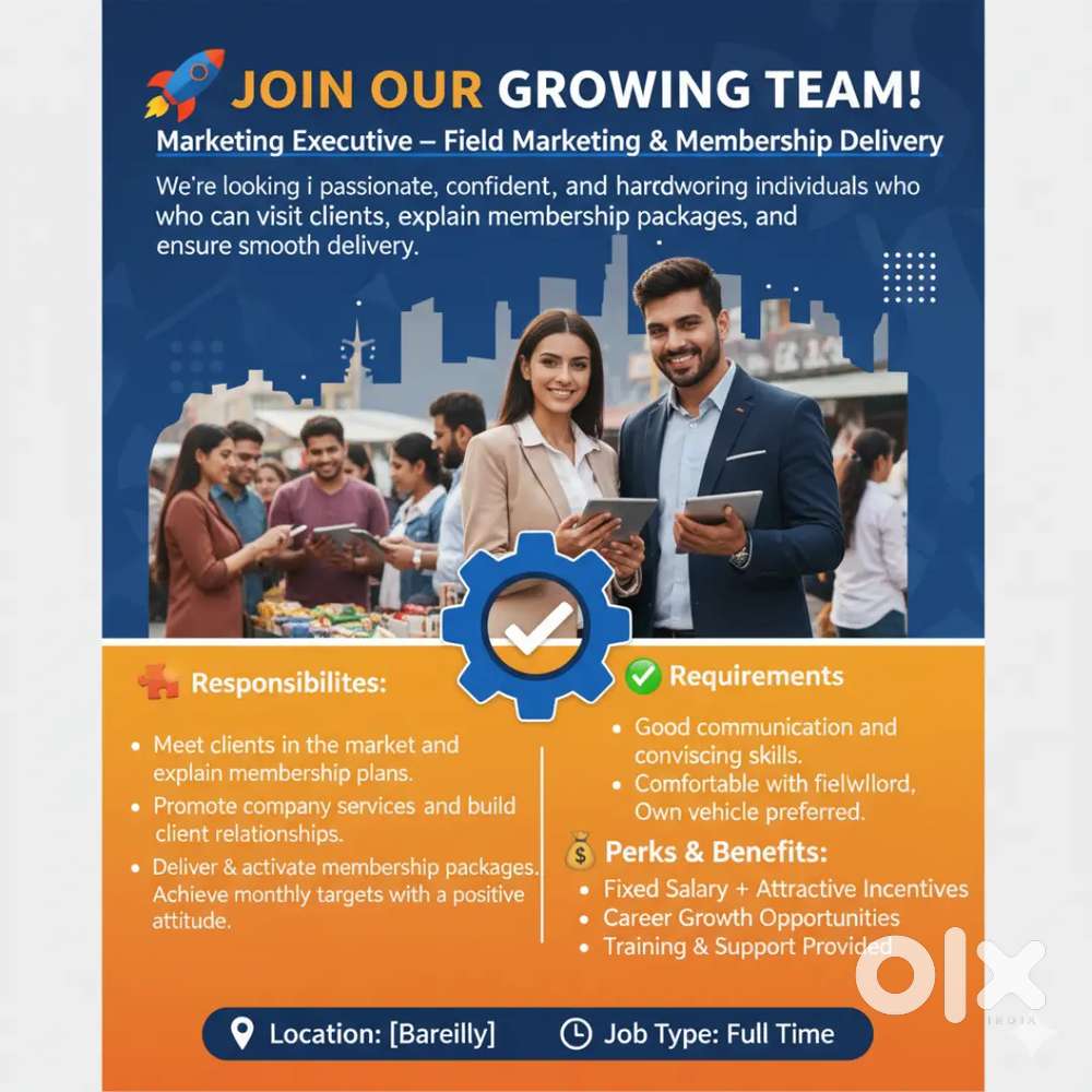 We’re Looking for a Marketing Executive