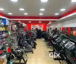 All gym equipment treadmill and exercise cycle