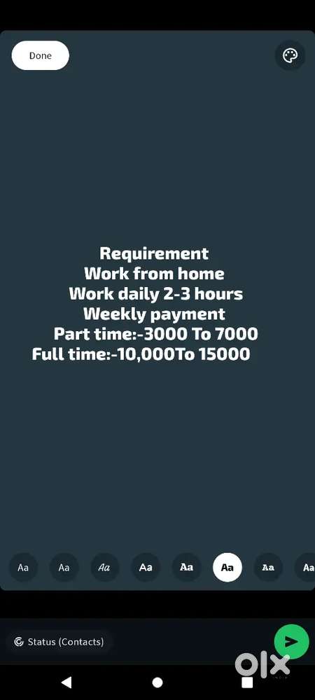 Work from home
