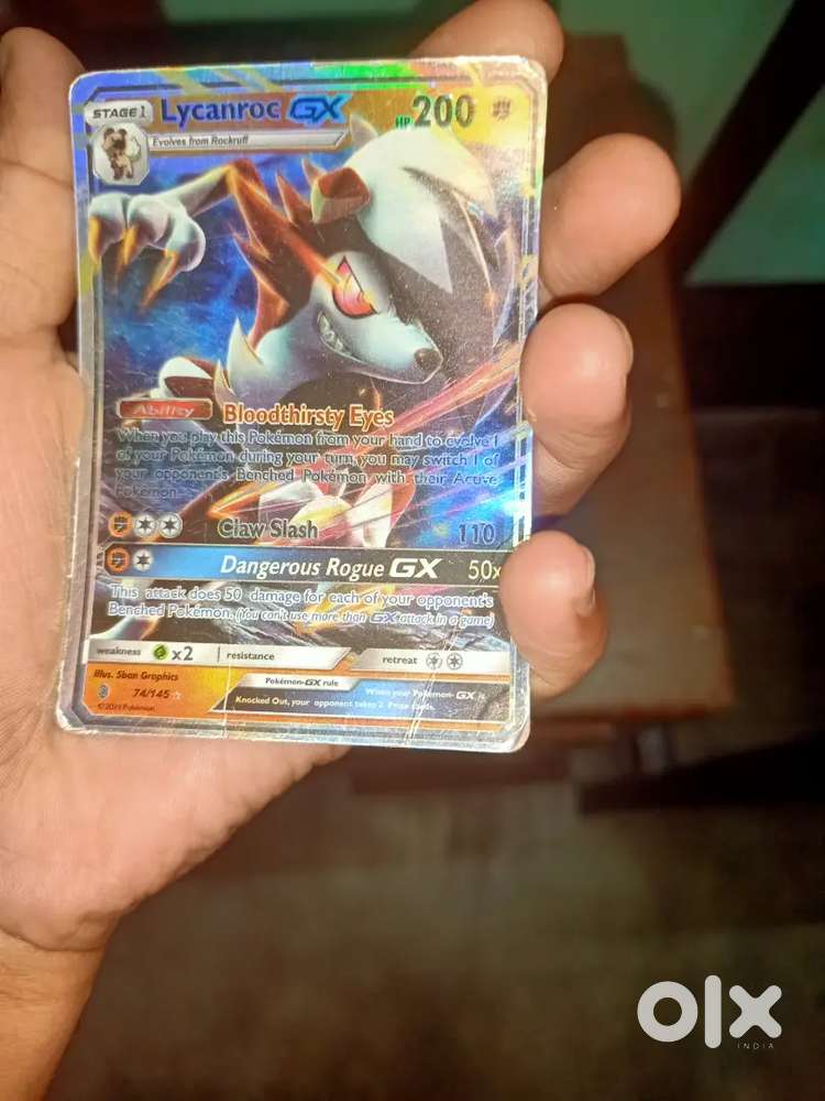 One real Pokemon rare card