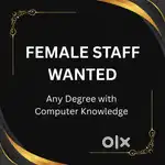 Office Staff Female Wanted.