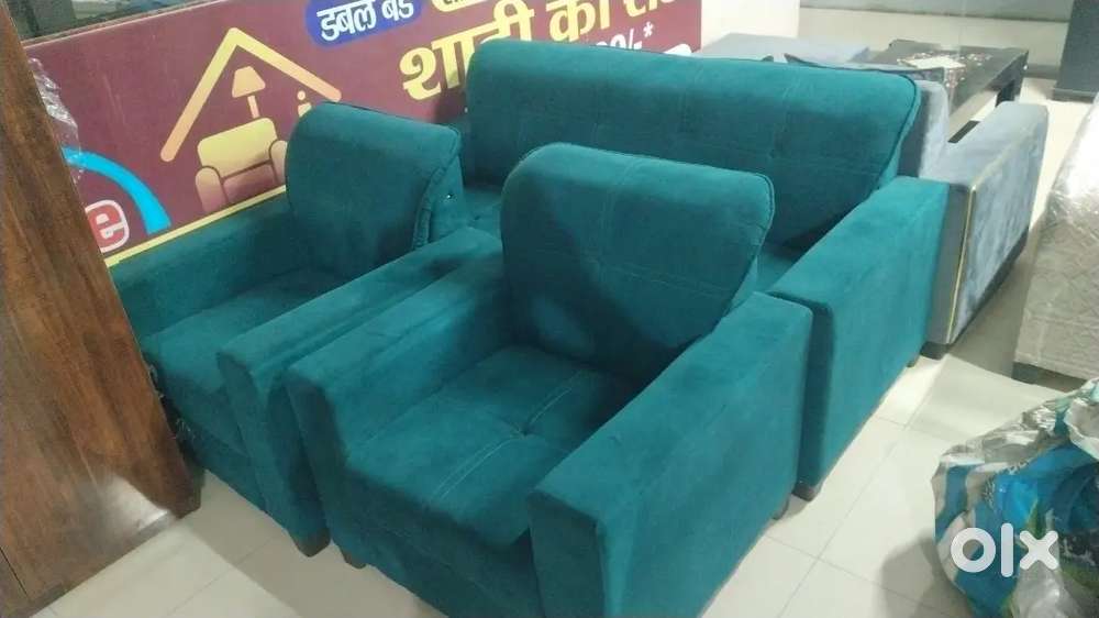 Sunday offer buy new sofa set 7999 L types sofa 16499 EMI available