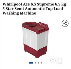 Washing machine whirlpool 6.5 kg semi automatic  new condition