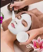 Lady Beautician and Beautitian trainee