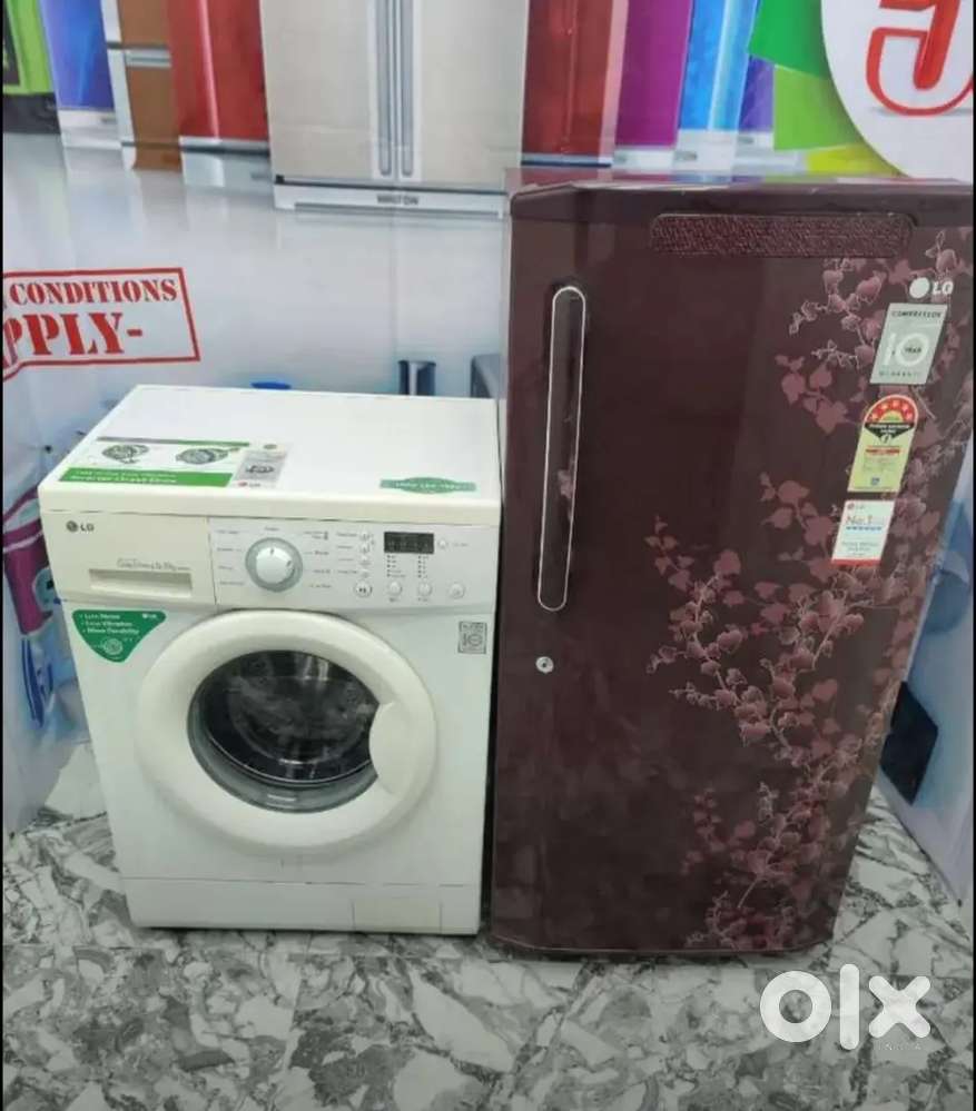 Bring your home a flower . Flower design fridge with milky white Machi