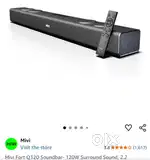 SOUND BAR 120WT MIVI BRAND NEW 3MONTH OLD WITH BILL