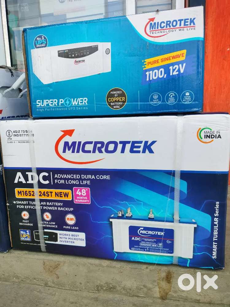1100va microtek pure sinewave inverter 100ah battery