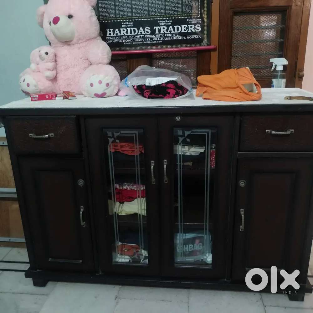 Wooden storage table
