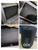 3 TVs One Woofer Xplod One Home Theatre Along with One Table