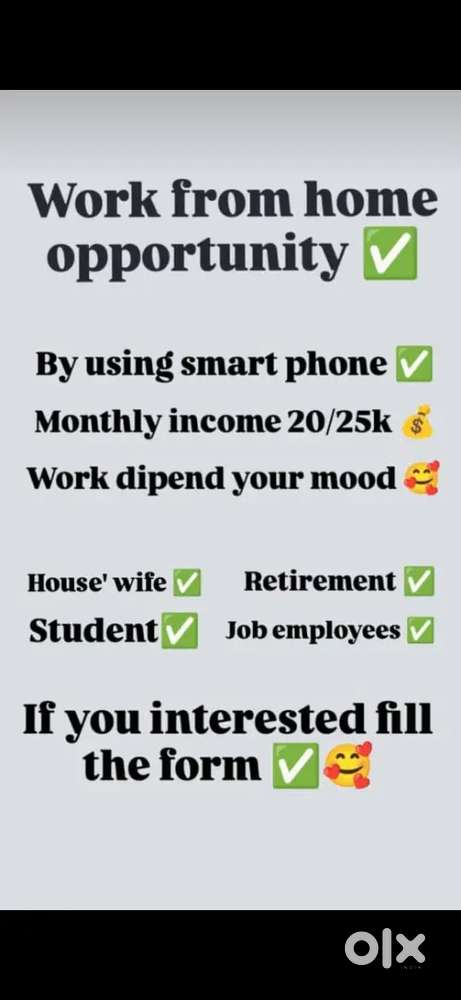 Work from home opportunity helping people to earn money