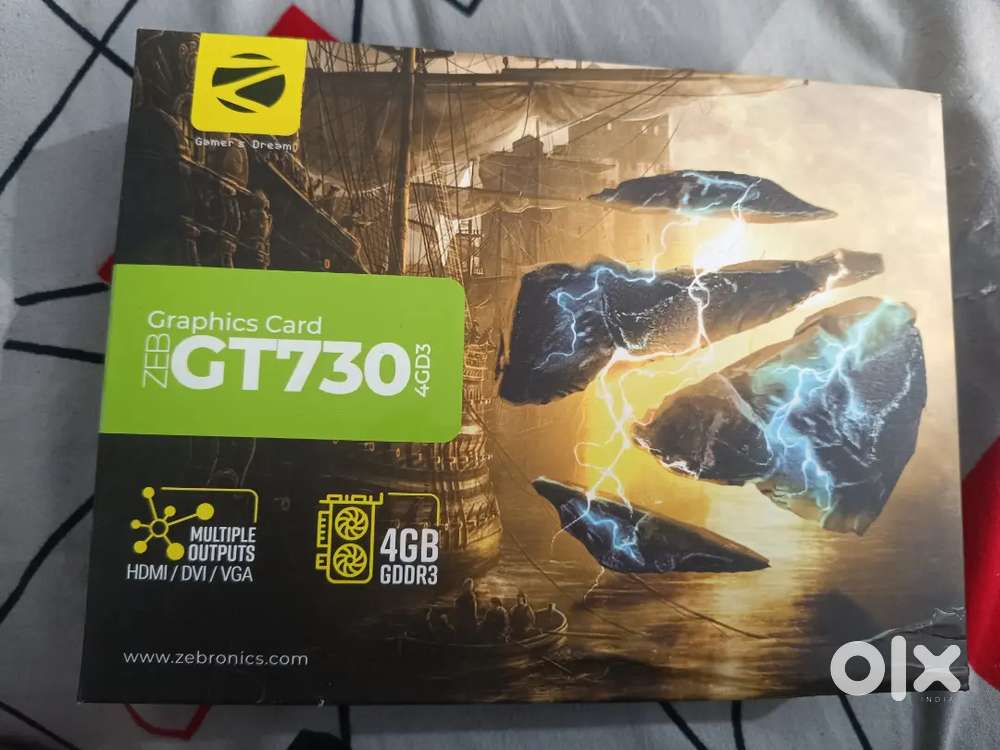 Zebronics GT 730 DDR3 graphics card 4months warranty