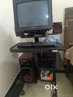 Iron computer table