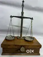 45 years old vintage weighing scale tarazu weight 5-500 grms 5 kasauti