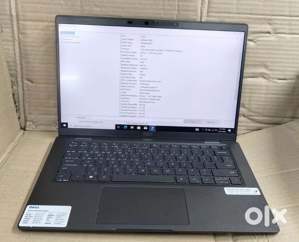 Dell Latitude 7420 Core i7 11th Generation Processor 16/256gb NVME