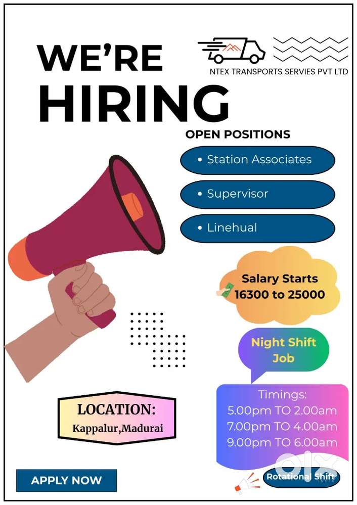 Hiring for warehouse shortcentre Night Shift job