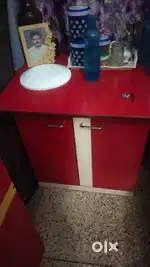 Red sunmica wardrobe