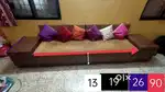 Sofa set+backrest+ 2 side box