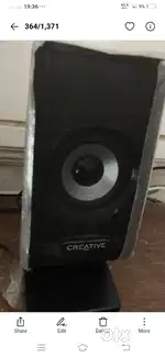 Speakers of space and p audio ,creative aspeakesr sub woofer  set of 3
