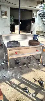 Two burner chinese & indian staves only running feet