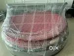 Round Bed with matress and Tables