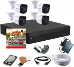 brand new cctv camera with 4 channel full setup