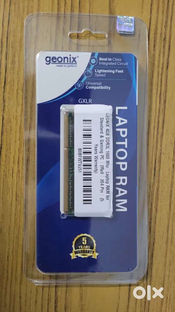 4 gb RAM DDR3L 1600 mhz